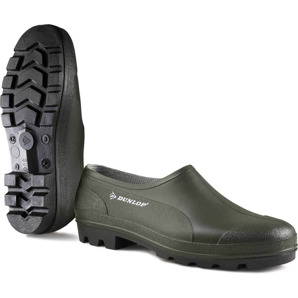 Dunlop Bicolour Green NonSafety Wellington Shoes Dunlop Non Safety