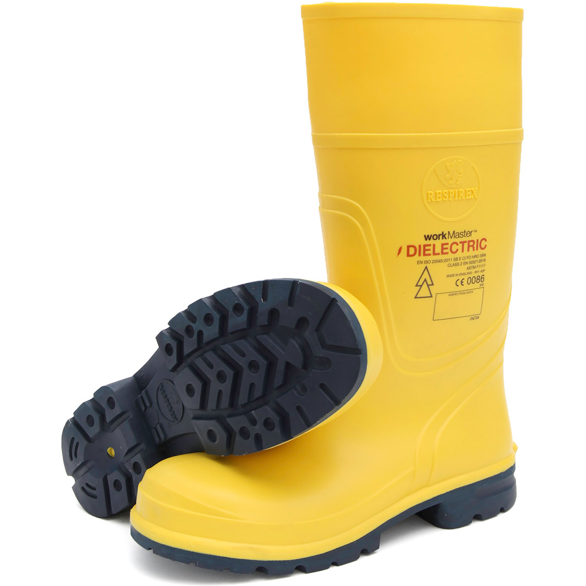 Workmaster Yellow Dielectric SB Safety Wellington Boots Workmaster