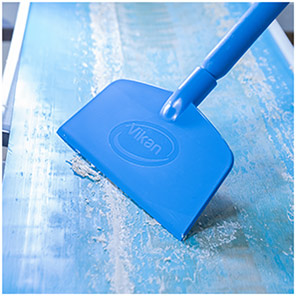 Vikan Blue 255mm Hard Nylon Table and Floor Scraper