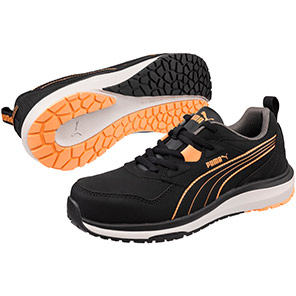 Puma Stepper Low Womenʼs Black/Peach S3S Safety Trainers 8