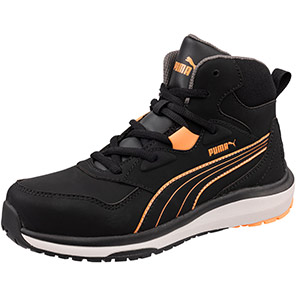 Puma Stepper Black/Peach Mid S3S Safety Trainers
