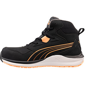 Puma Stepper Black/Peach Mid S3S Safety Trainers