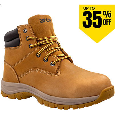 Arco Honey Men’s Brown S1P Safety Boots