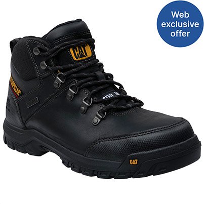 CAT Framework Black Wide-Fit Waterproof S3 Safety Boots