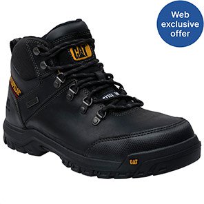 CAT Framework Black Wide-Fit Waterproof S3 Safety Boots