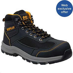 CAT Elmore Men’s Grey Wide-Fit S1PS Safety Hiker Boots