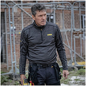 DEWALT Jonesborough Men’s Charcoal Quarter-Zip Fleece Jacket