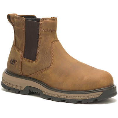 CAT Exposition Brown S3 Safety Chelsea Boots