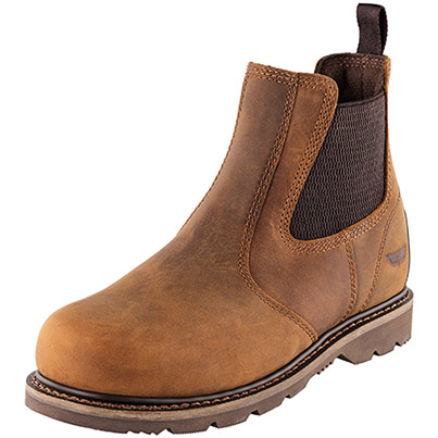 TROJAN Tartarus Men’s Brown S1P Safety Boots