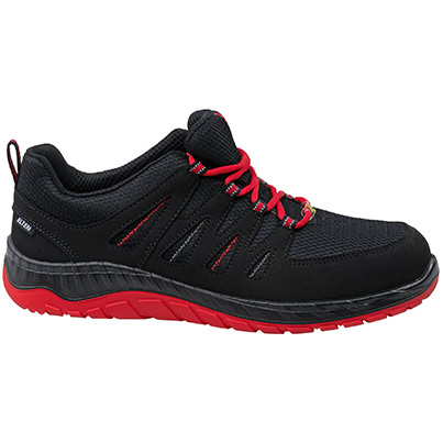ELTEN Maddox Black/Red S3S ESD Safety Trainers