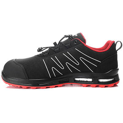 Elten ENNO XXT Pro Low Men’s Black/Red S3S ESD Safety Trainers