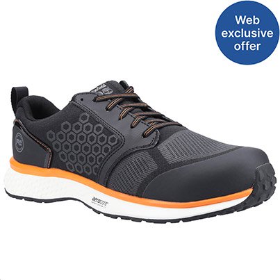 Timberland PRO Reaxion 2.0 Black/Orange S3S Safety Trainers