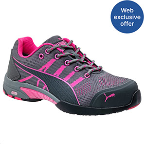 Puma Celerity Knit Women’s Pink S1 Safety Trainers 8