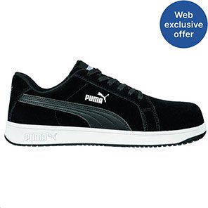 Puma Iconic Black Suede S1PL ESD Safety Trainers 12 (47)