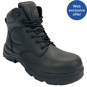 Rock Fall Jet Black Wide-Fit S7S Safety Boots 12
