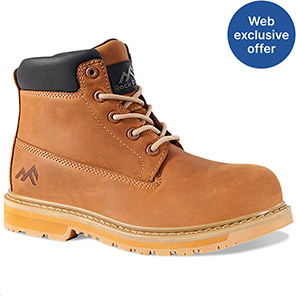 Rock Fall Tanzanite Women’s Tan S7S Safety Boots 8