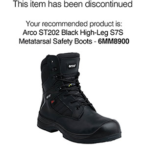 TROJAN Anteros Men’s Black High-Leg S3 Safety Boots 12