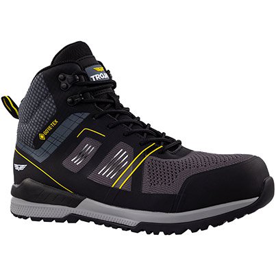 TROJAN Pontus Men’s Grey/Yellow GORE-TEX S7S Safety Hiker Boots