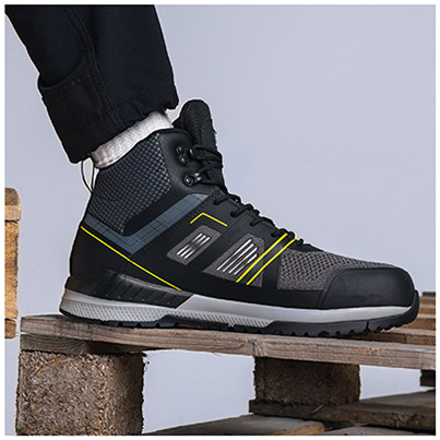 TROJAN Pontus Men’s Grey/Yellow GORE-TEX S7S Safety Hiker Boots