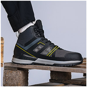 TROJAN Pontus Men’s Grey/Yellow GORE-TEX S7S Safety Hiker Boots