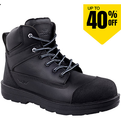 TROJAN Apollo Men’s Black Non-Metallic S3S Safety Boots