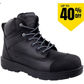 TROJAN Apollo Men’s Black Non-Metallic S3S Safety Boots 13