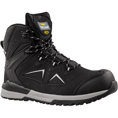 TROJAN Minos Men’s Black/Grey S3S ESD Safety Hiker Boots