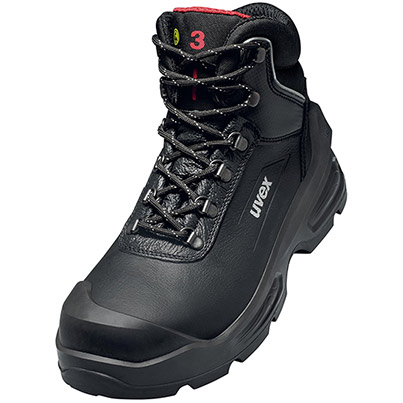 【特注・超美品】G440 HB #3 BLACK 90S uvex 3 Quatro Unisex Black Wide-Fit S3 Safety Boots | uvex | uvex