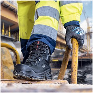 uvex 3 Quatro Unisex Black Wide-Fit S3 Safety Boots