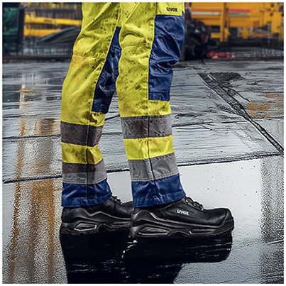 uvex 3 Quatro Unisex Black Wide-Fit S3 Safety Boots