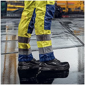 uvex 3 Quatro Unisex Black Wide-Fit S3 Safety Boots