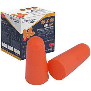 Ultimate Industrial EP301 Disposable Earplugs (Box of 200 pairs)