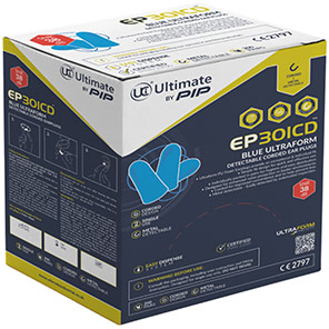 Ultimate Industrial EP301CD Detectable Corded Earplugs (Box of 200 pairs)