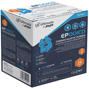 Ultimate Industrial EP001CD Corded Detectable Earplugs (Box of 100 pairs)