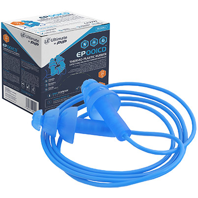 Ultimate Industrial EP001CD Corded Detectable Earplugs (Box of 100 pairs)