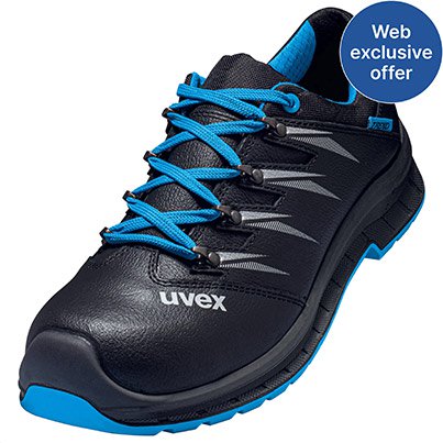 uvex 2 Trend Men’s Black/Blue S3 Safety Shoes