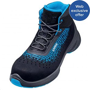 uvex 1 G2 Black S1 Safety Boots 10.5 (45)