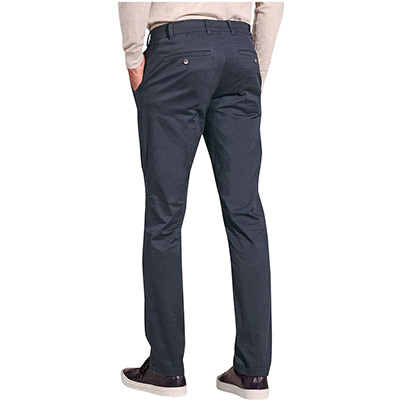 Brook Taverner Leo Men's Navy Regular-Fit Chino Trousers