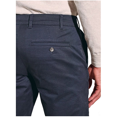 Brook Taverner Leo Men's Navy Regular-Fit Chino Trousers