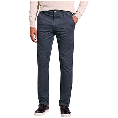 Brook Taverner Leo Men's Navy Regular-Fit Chino Trousers
