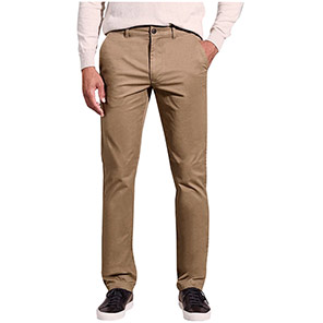 Brook Taverner Leo Men's Tan Regular-Fit Chino Trousers 50T