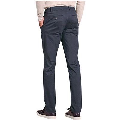 Brook Taverner Leo Men's Navy Slim-Fit Chino Trousers