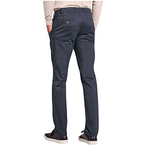 Brook Taverner Leo Men's Navy Slim-Fit Chino Trousers