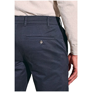 Brook Taverner Leo Men's Navy Slim-Fit Chino Trousers