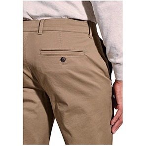 Brook Taverner Leo Men's Tan Slim-Fit Chino Trousers
