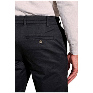 Brook Taverner Leo Men's Black Slim-Fit Chino Trousers