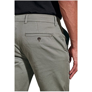 Brook Taverner Leo Men's Olive Slim-Fit Chino Trousers