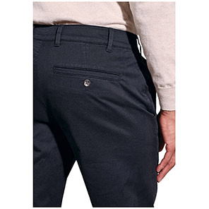 Brook Taverner Leo Men's Midnight Slim-Fit Chino Trousers