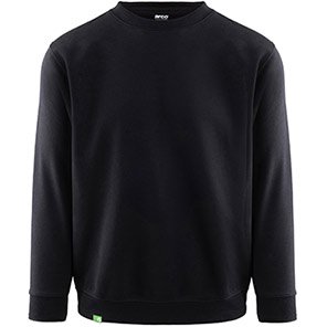 Arco Responsible Unisex Black Crew-Neck Sweatshirt 5XL