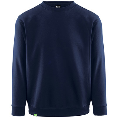 Arco Responsible Unisex Navy Crew-Neck Sweatshirt